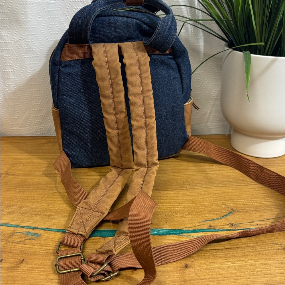 Disney Winnie The Pooh Denim Overall Mini Backpack - Picture 6 of 15